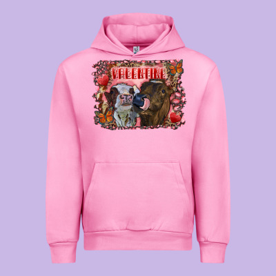 Valentine Heifers Urban Hoodie Designed By Ranaportraitstore