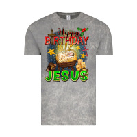 Cloud Rock happy birthday jesus Vintage Tee - FaDigitalArtStudio
