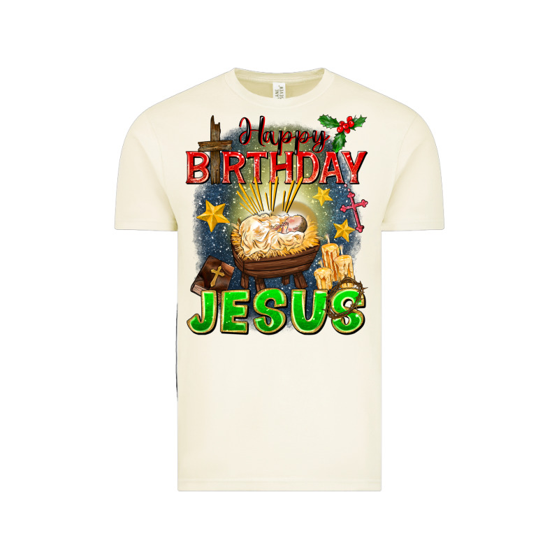 Happy Birthday Jesus Vintage Tee by FaDigitalArtStudio | Teevron