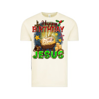 Vintage Arctic happy birthday jesus Vintage Tee - FaDigitalArtStudio