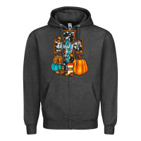 Charcoal Heather thankful cross Zipper Hoodie - JahusDesignShop