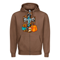 Chestnut thankful cross Zipper Hoodie - JahusDesignShop