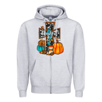Heather Grey thankful cross Zipper Hoodie - JahusDesignShop