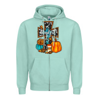 Seafoam thankful cross Zipper Hoodie - JahusDesignShop