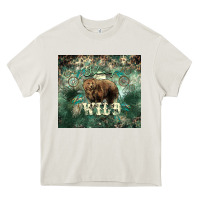 Cream Stay wild Bear tumbler Heavy Core Tee - HowdyJamesFarm