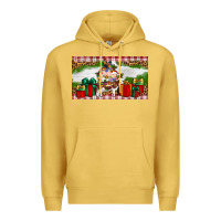 Antique Gold Stocked christmas farm Premium Hoodie - Artiststas