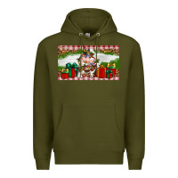 Army Green Stocked christmas farm Premium Hoodie - Artiststas