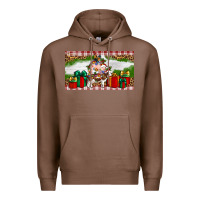 Chestnut Stocked christmas farm Premium Hoodie - Artiststas