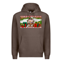 Coffee Stocked christmas farm Premium Hoodie - Artiststas