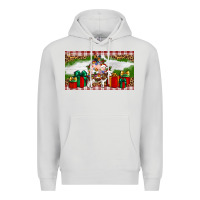 Dove Grey Stocked christmas farm Premium Hoodie - Artiststas