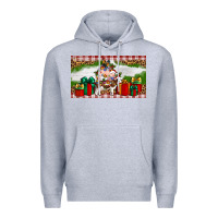 Heather Grey Stocked christmas farm Premium Hoodie - Artiststas