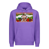 Purple Stocked christmas farm Premium Hoodie - Artiststas