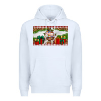 White Stocked christmas farm Premium Hoodie - Artiststas