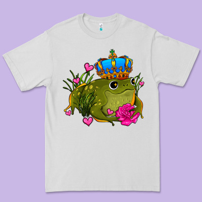 Valentines Day Frog Prince Olivia Premium Tee Designed By Oliviacreatesart