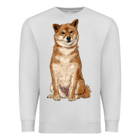 Dove Grey shiba inu Premium Sweatshirt - RanaPortraitStore