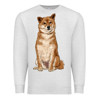 Oatmeal Heather shiba inu Premium Sweatshirt - RanaPortraitStore
