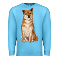 Ocean Blue shiba inu Premium Sweatshirt - RanaPortraitStore