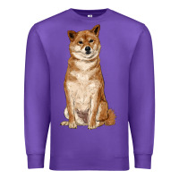 Purple shiba inu Premium Sweatshirt - RanaPortraitStore