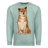 Seafoam shiba inu Premium Sweatshirt - RanaPortraitStore