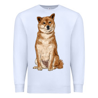 White shiba inu Premium Sweatshirt - RanaPortraitStore