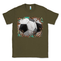 Army Green sports soccer background Classic Tee - Artiststas