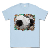 Dusty Blue sports soccer background Classic Tee - Artiststas