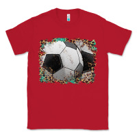 Red sports soccer background Classic Tee - Artiststas