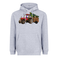 Heather Grey christmas farm Heavyweight Hoodie - RanaPortraitStore