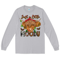 Moon Dust Just a Little Moody Long Sleeve Tee - CowhideDigitalArt
