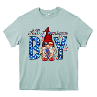 Arona All American boy with gnome Heavy Core Tee - HowdyJamesFarm