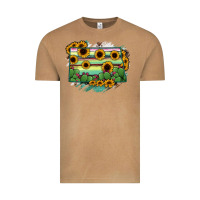 Vintage Camel North Dakota State Map Vintage Tee - RanaPortraitStore