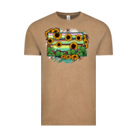 Vintage Coffee North Dakota State Map Vintage Tee - RanaPortraitStore