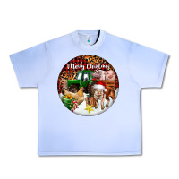 Grape Ice Merry Christmas Farm Animals Urban Heavy Tee - FaDigitalArtStudio
