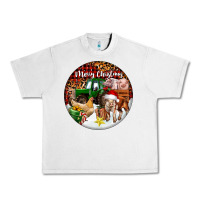 Lunar Rock Merry Christmas Farm Animals Urban Heavy Tee - FaDigitalArtStudio