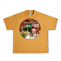 Peanut Butter Merry Christmas Farm Animals Urban Heavy Tee - FaDigitalArtStudio