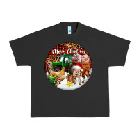 Pigment Black Merry Christmas Farm Animals Urban Heavy Tee - FaDigitalArtStudio