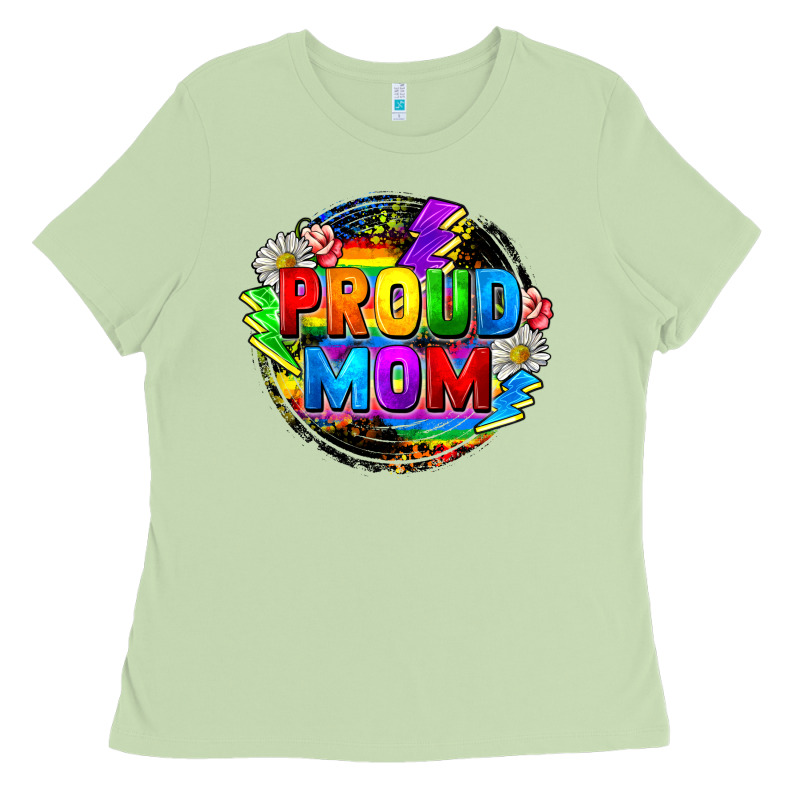 Proud Mom Lgbt Ladies Tee by FaDigitalArtStudio | Teevron