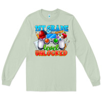 Matcha 1st Grade Level Unlocked Long Sleeve Tee - CowhideDigitalArt