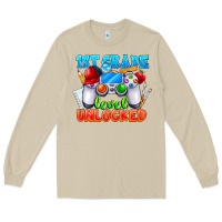 Mushroom 1st Grade Level Unlocked Long Sleeve Tee - CowhideDigitalArt