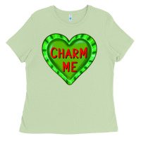 Matcha valentine's day hearts Ladies Tee - FaDigitalArtStudio