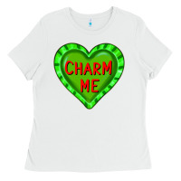 White valentine's day hearts Ladies Tee - FaDigitalArtStudio