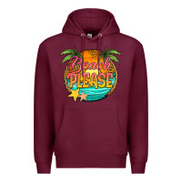 Burgundy beach please Premium Hoodie - Jasminsmagicworld