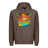 Coffee beach please Premium Hoodie - Jasminsmagicworld