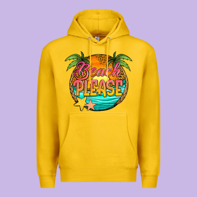 Beach Please Premium Hoodie Designed By Jasminsmagicworld