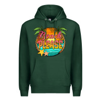 Sports Green beach please Premium Hoodie - Jasminsmagicworld