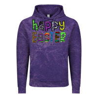 Cloud Purple Happy Easter Vintage Hoodie - CowhideDigitalArt