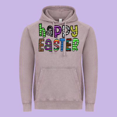 Happy Easter Vintage Hoodie Designed By Cowhidedigitalart