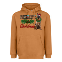 Meerkat merry christmas german shepherd Heavyweight Hoodie - RanaPortraitStore
