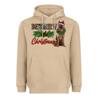 Merry Christmas German Shepherd Heavyweight Hoodie | Teevron