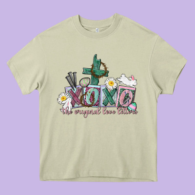 Xoxo The Original Love Language Easter Day Heavy Core Tee Designed By Cowgirlartshop